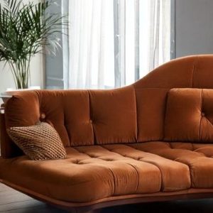Sofá Chaiselong Marrom